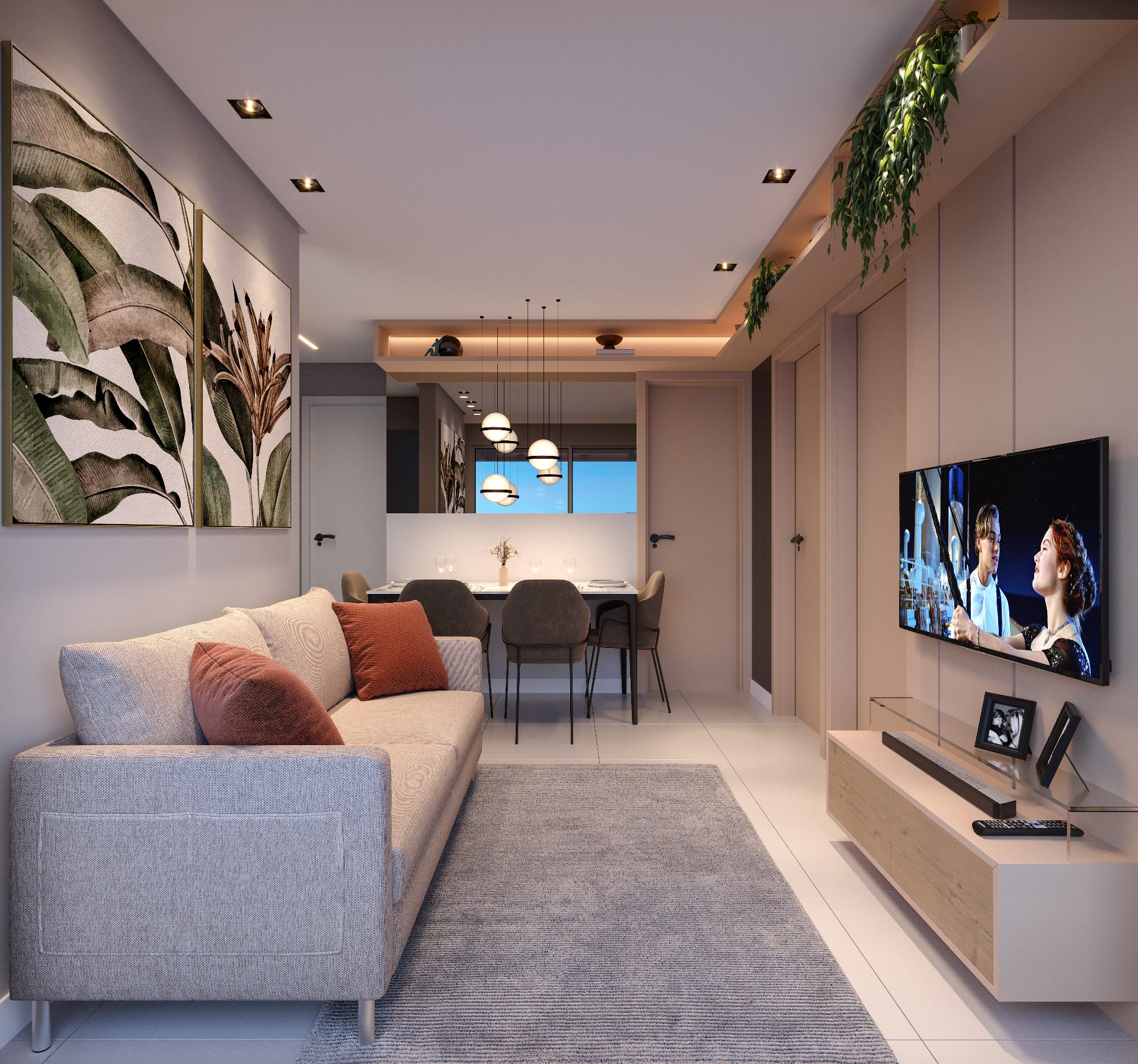 Quarto de casal decorado
