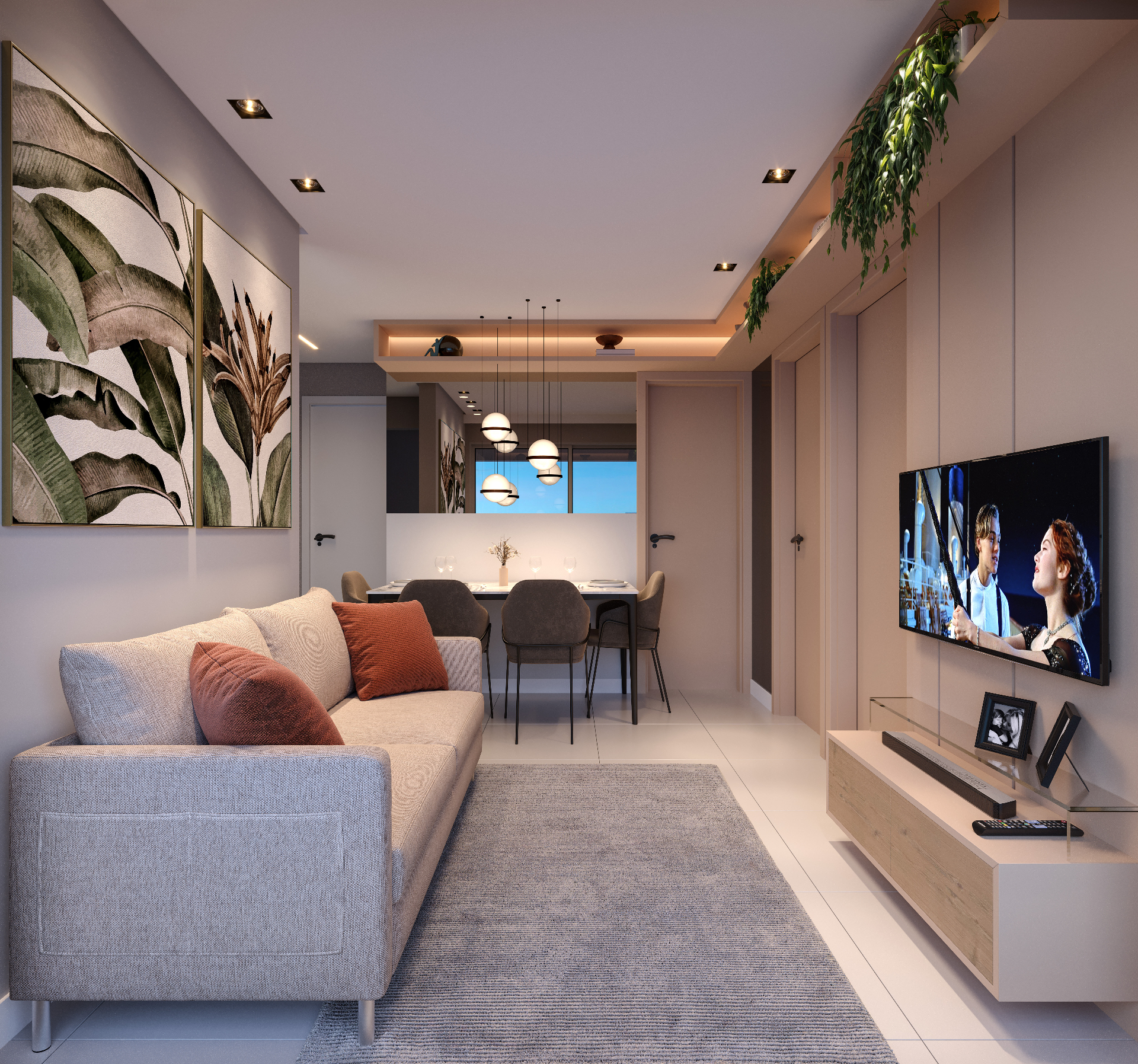 Quarto de casal decorado